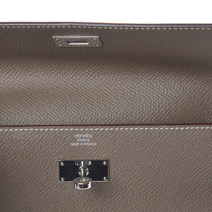 Hermes Epsom Kelly Longue Wallet Etoupe 6 of 11