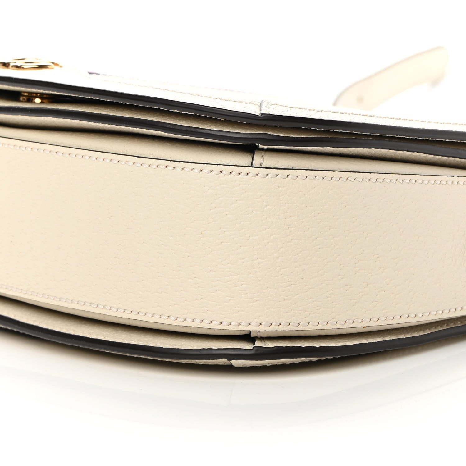 Gucci Textured Calfskin Small Ophidia Flap Messenger Bag Mystic White 10 of 12