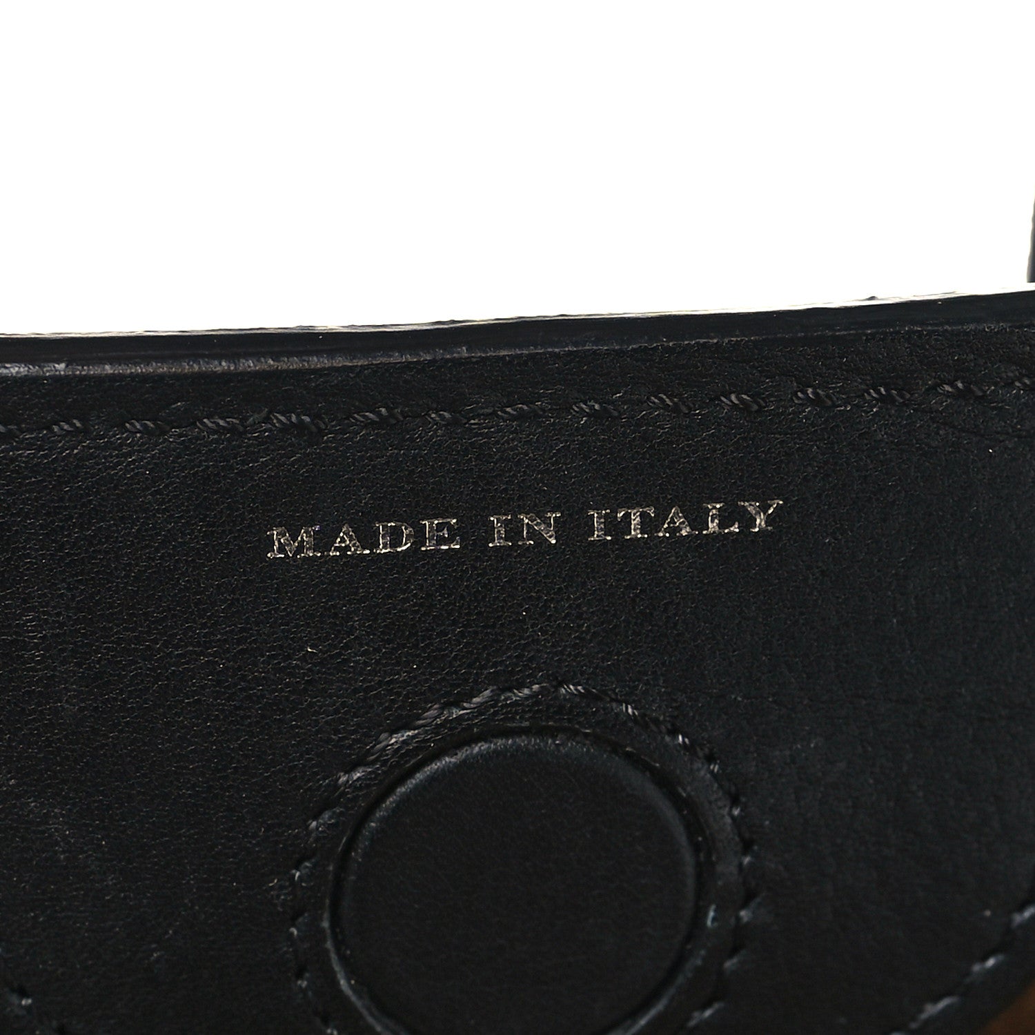 Burberry Smooth Calfskin Small Grommet Embossed Crest Bag Black 7 of 11