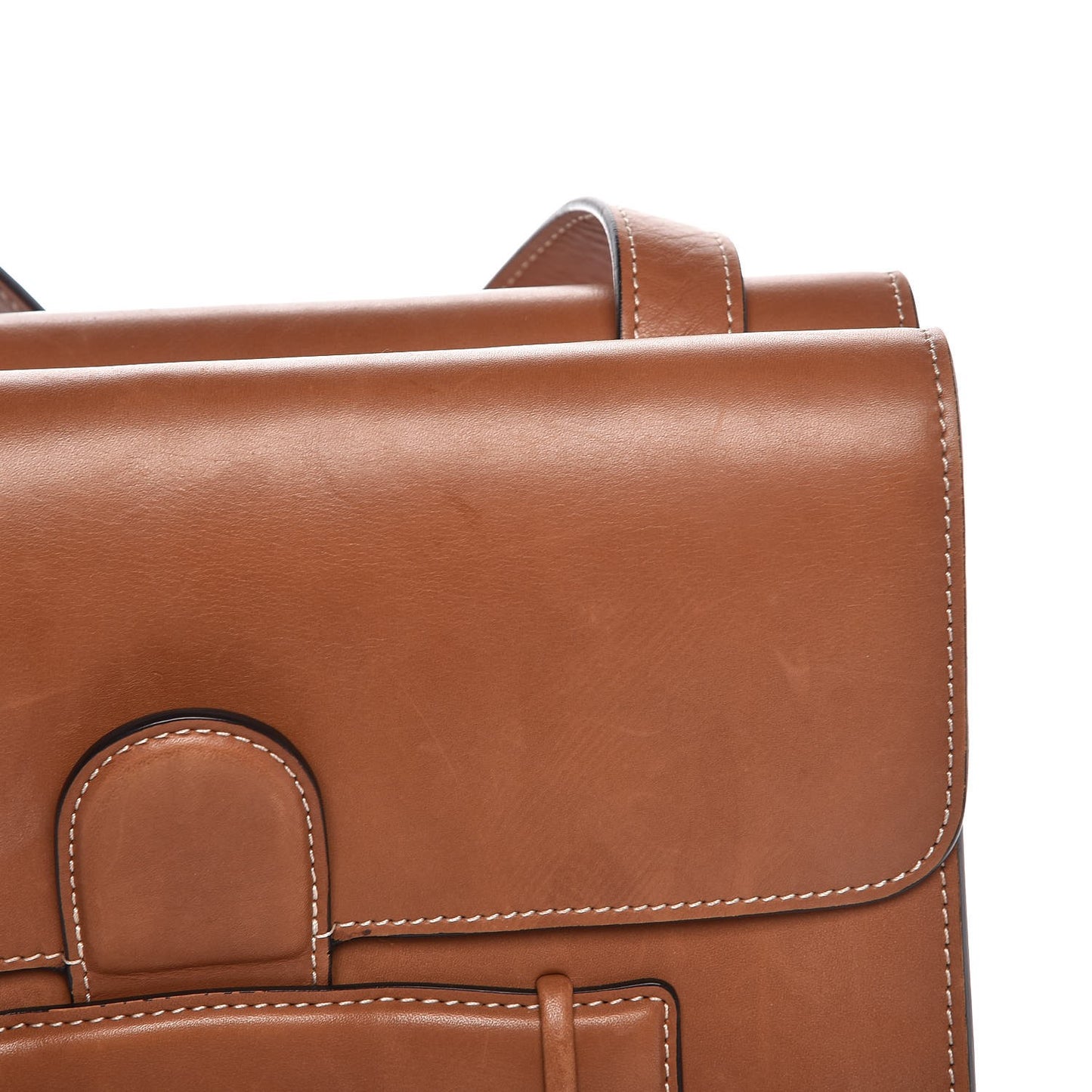 Natural Calfskin Medium Symmetrical Bag Chestnut