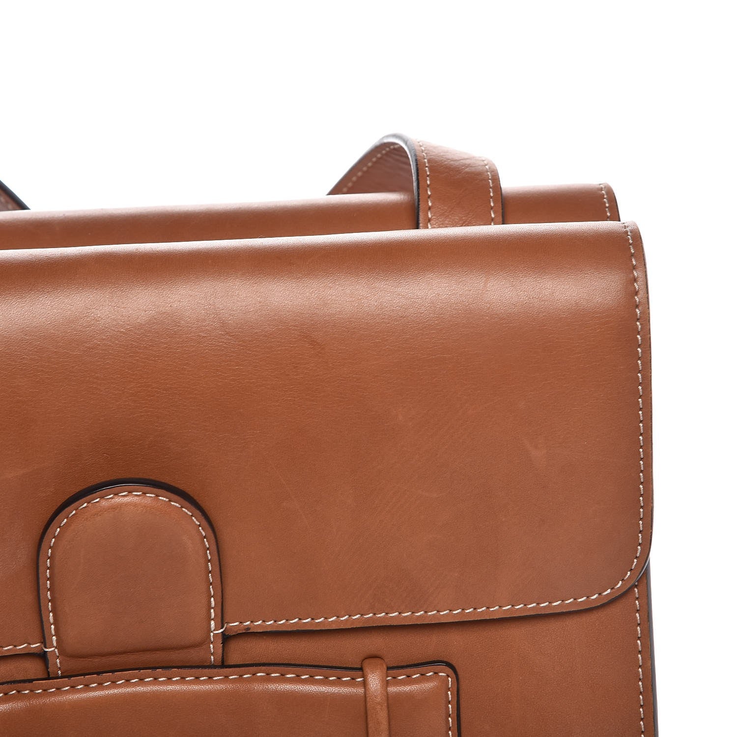 Celine Natural Calfskin Medium Symmetrical Bag Chestnut 12 of 18