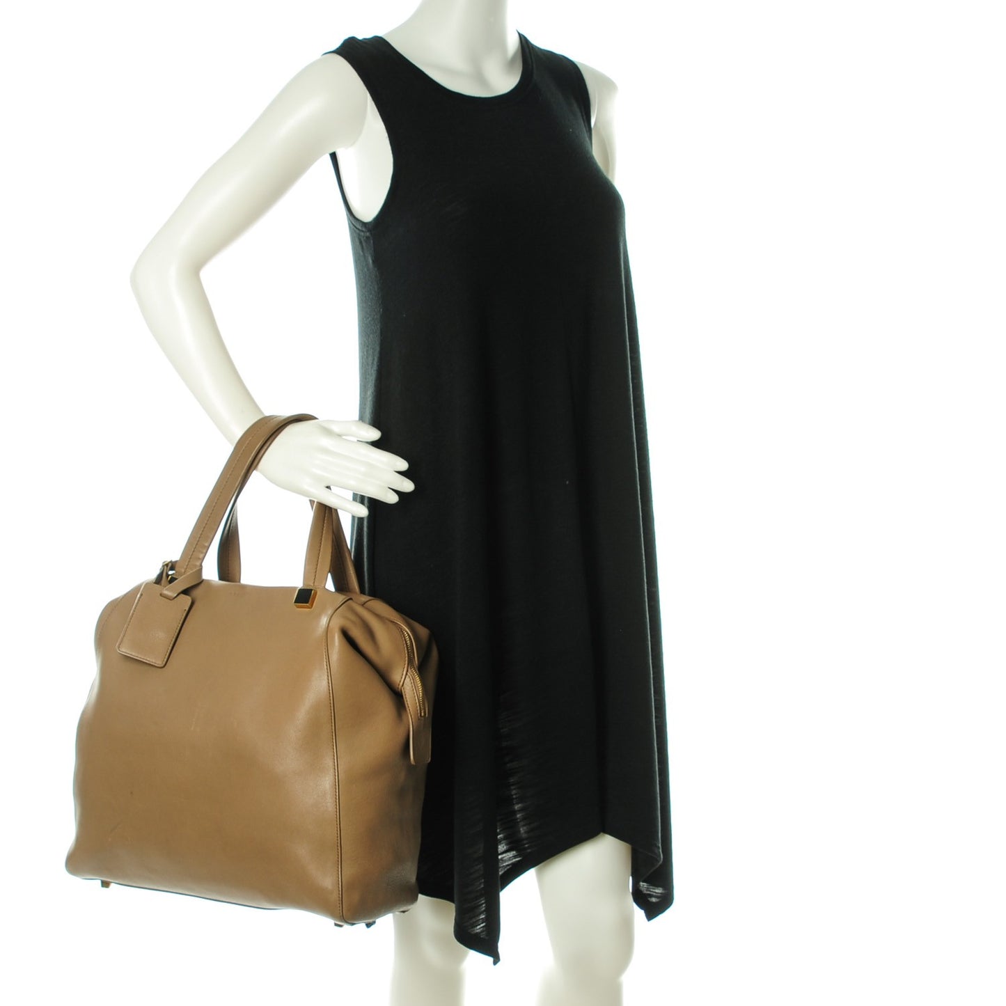 Calfskin Bowler Bag Beige