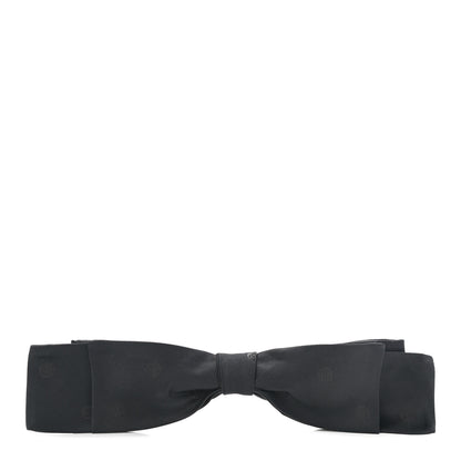Chanel Satin CC Hair Clip Bow Black 1 of 4