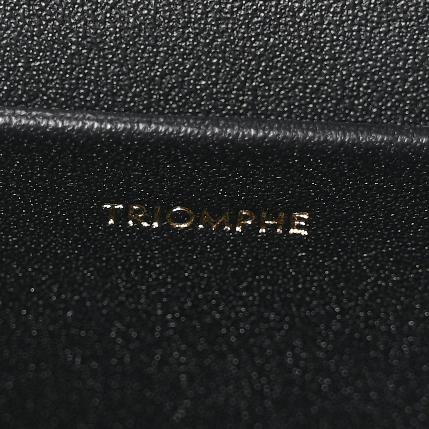 Celine Shiny Calfskin Triomphe Shoulder Bag Black 7 of 11