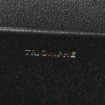 Celine Shiny Calfskin Triomphe Shoulder Bag Black 7 of 11