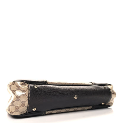 Gucci Crystal Monogram Medium Princy Tote Dark Brown 4 of 11