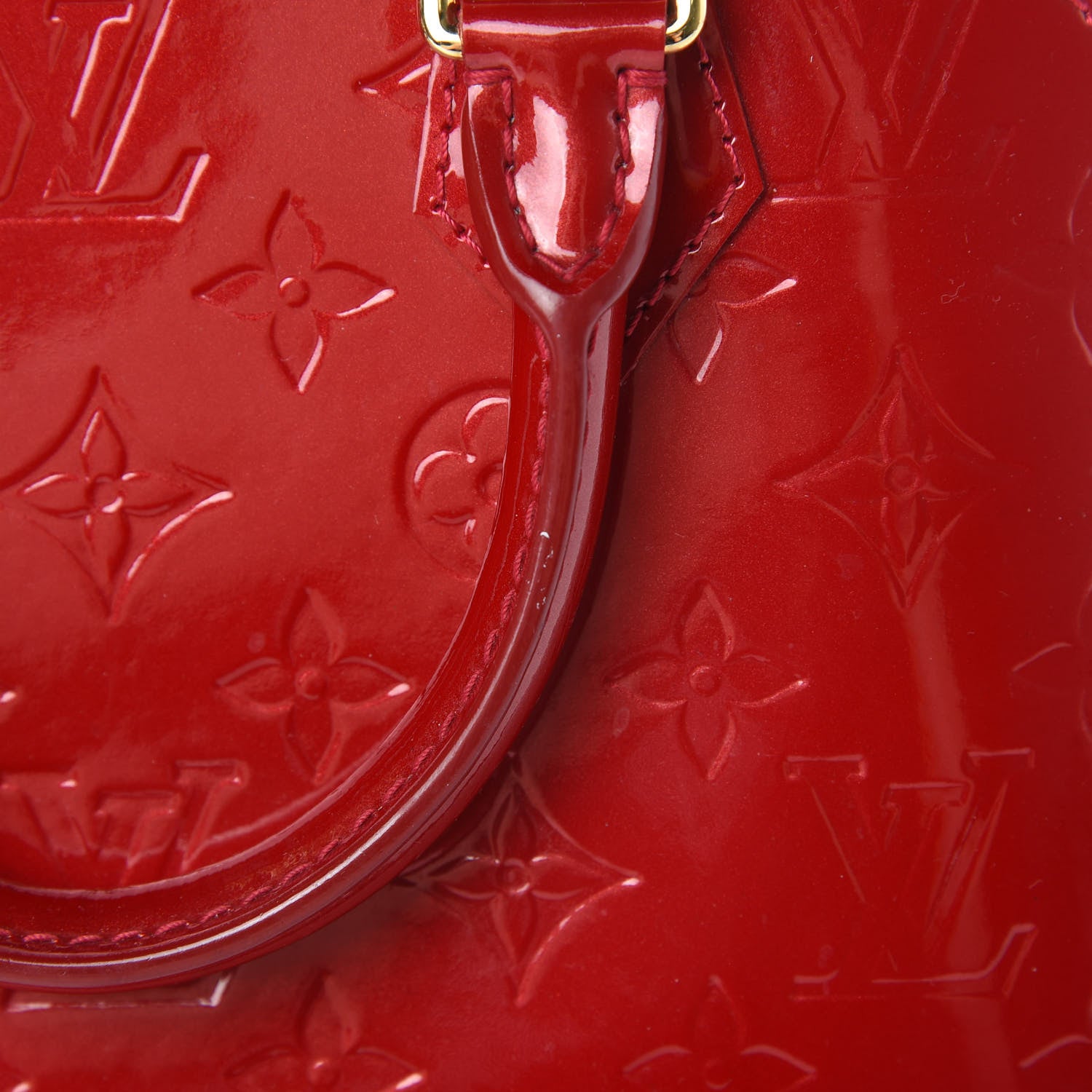 Louis Vuitton Vernis Alma BB Pomme D'Amour 15 of 15