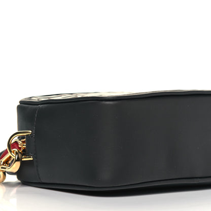 Fendi Vitello Century Bi-Color FF 1974 Embossed Mini Camera Case Maya Black 7 of 8