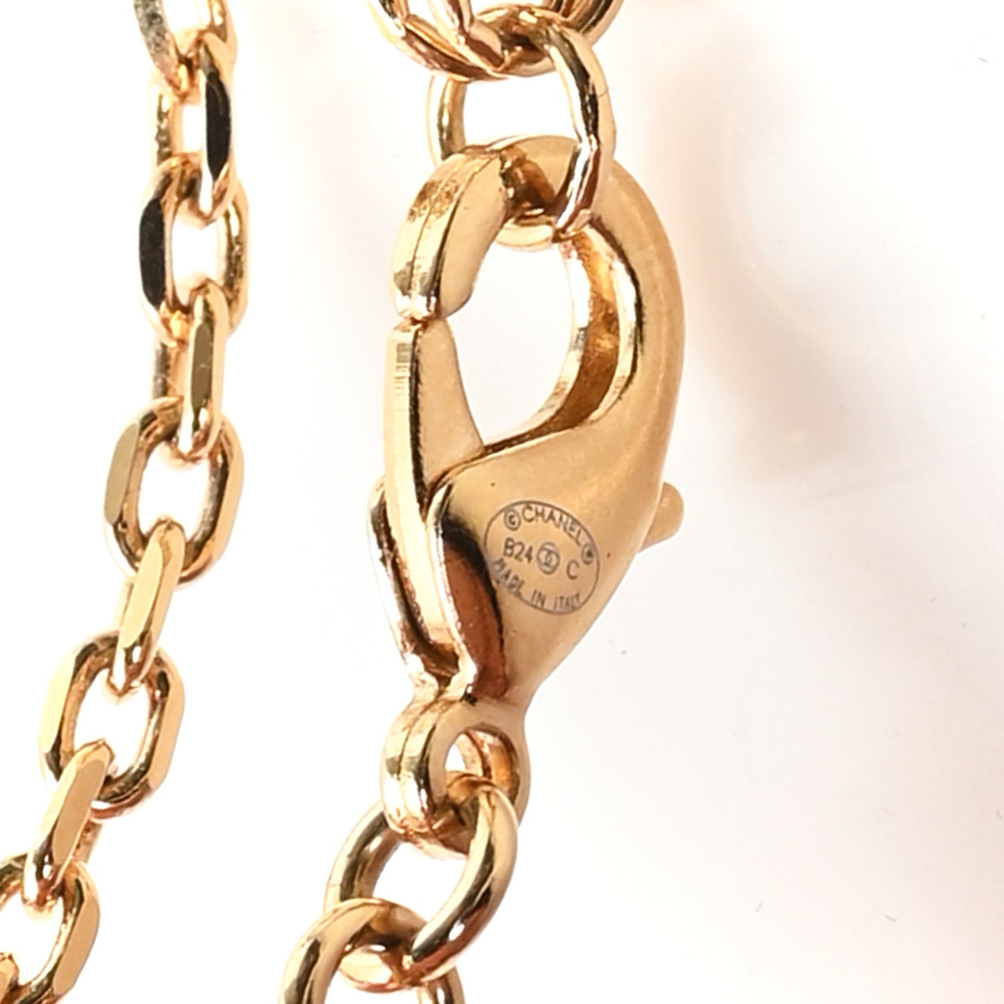 Metal CD Choker Necklace Gold