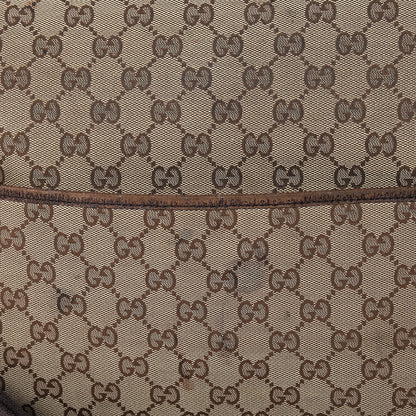 Gucci Monogram Natural Pigskin Large Diaper Bag Beige Ebony Cocoa Dark Chocolate 22 of 32