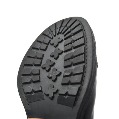 Chanel Calfskin Quilted Cap Toe Combat Boots 36 Black 15 of 17