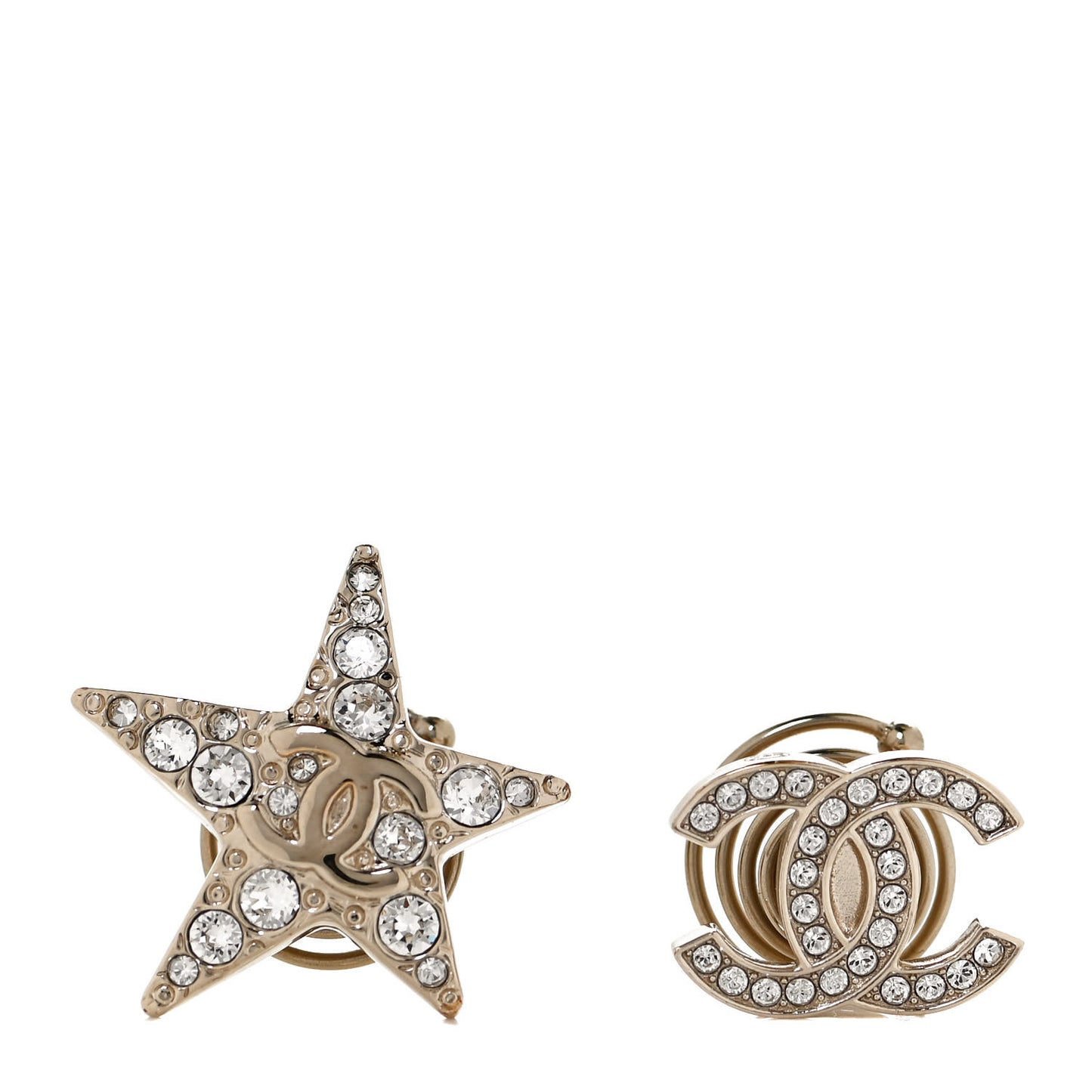 Crystal CC Star Hair Accessory Set Gold