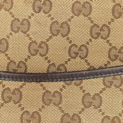 Gucci Monogram Calfskin Perforated Medium Flat Messenger Bag Dark Brown 11 of 16