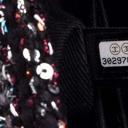 Chanel Tweed Sequin Mini Coco Handle Flap Black 6 of 9