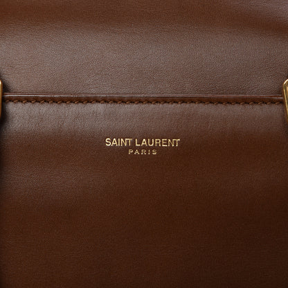 Saint Laurent Calfskin Classic Duffle 6 Havane 6 of 20