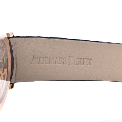Audemars Piguet 18K Rose Gold Alligator 41mm Jules Audemars Automatic Watch 15180OR.OO.A102CR.01 6 of 9