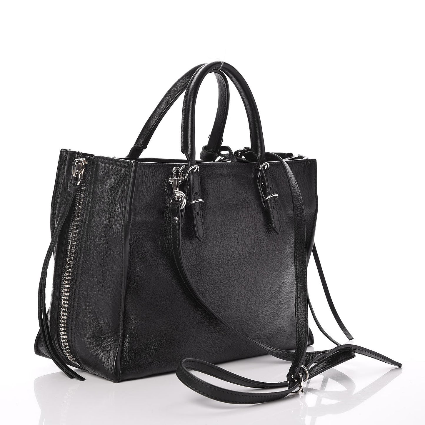 Veau Papier A6 Zip Around Tote Black