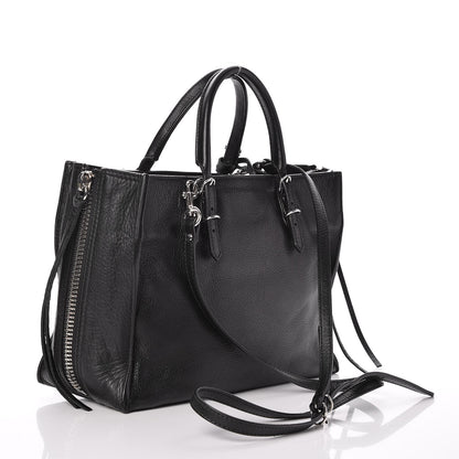 Balenciaga Veau Papier A6 Zip Around Tote Black 3 of 7