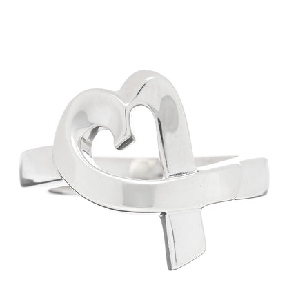 Tiffany Sterling Silver Paloma Picasso Loving Heart Ring 47 4 1 of 4