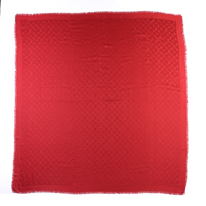 Louis Vuitton Silk Wool Monogram Shawl Pomme D'Amour 1 of 3