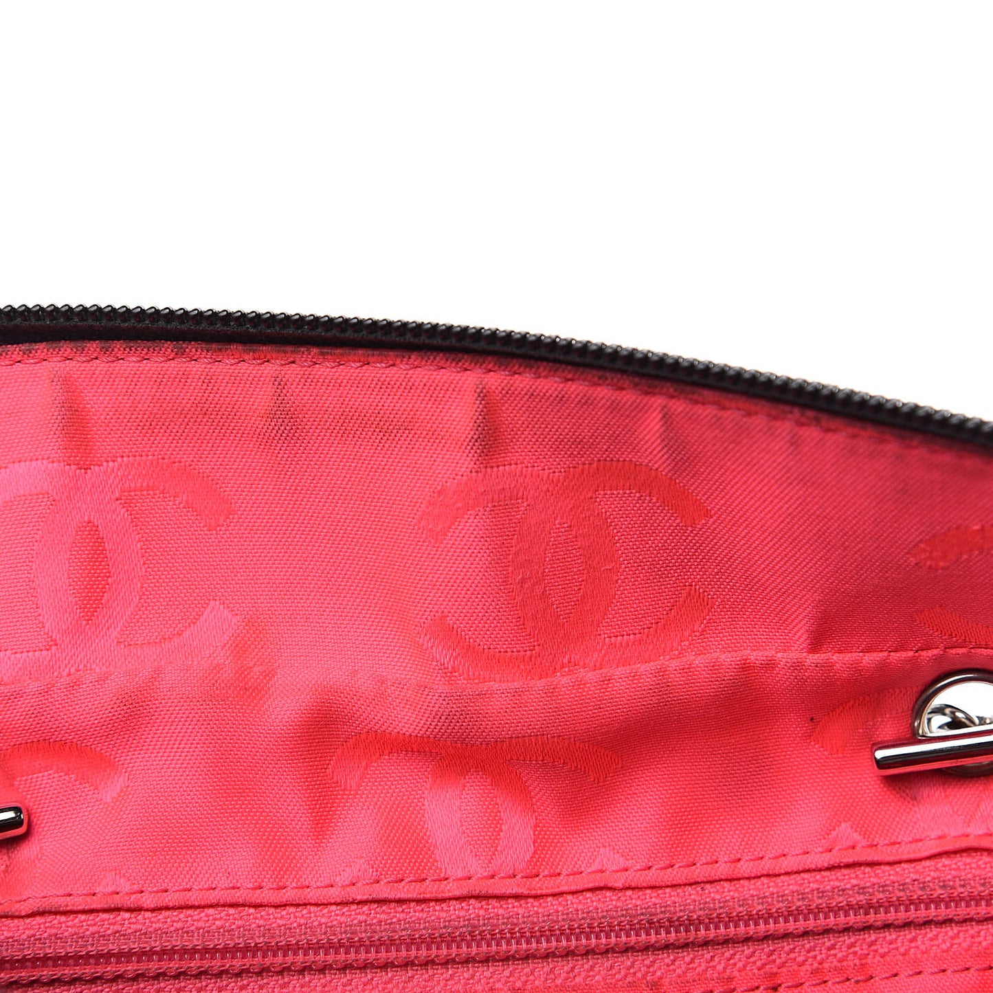 Calfskin Quilted Large Cambon Bowler Black White