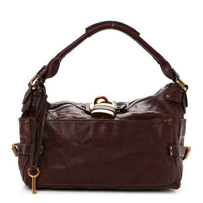 Chloe Calfskin Paddington Hobo Burgundy 1 of 10