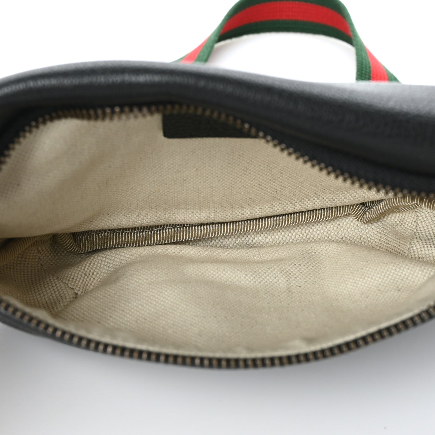 Grained Calfskin Small Logo Belt Bag Black