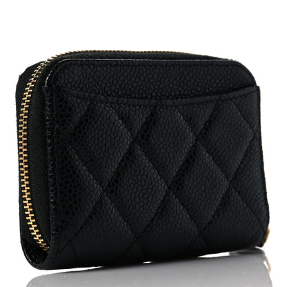 Chanel Caviar Quilted Classic Zipped Coin Purse Black 3 of 10