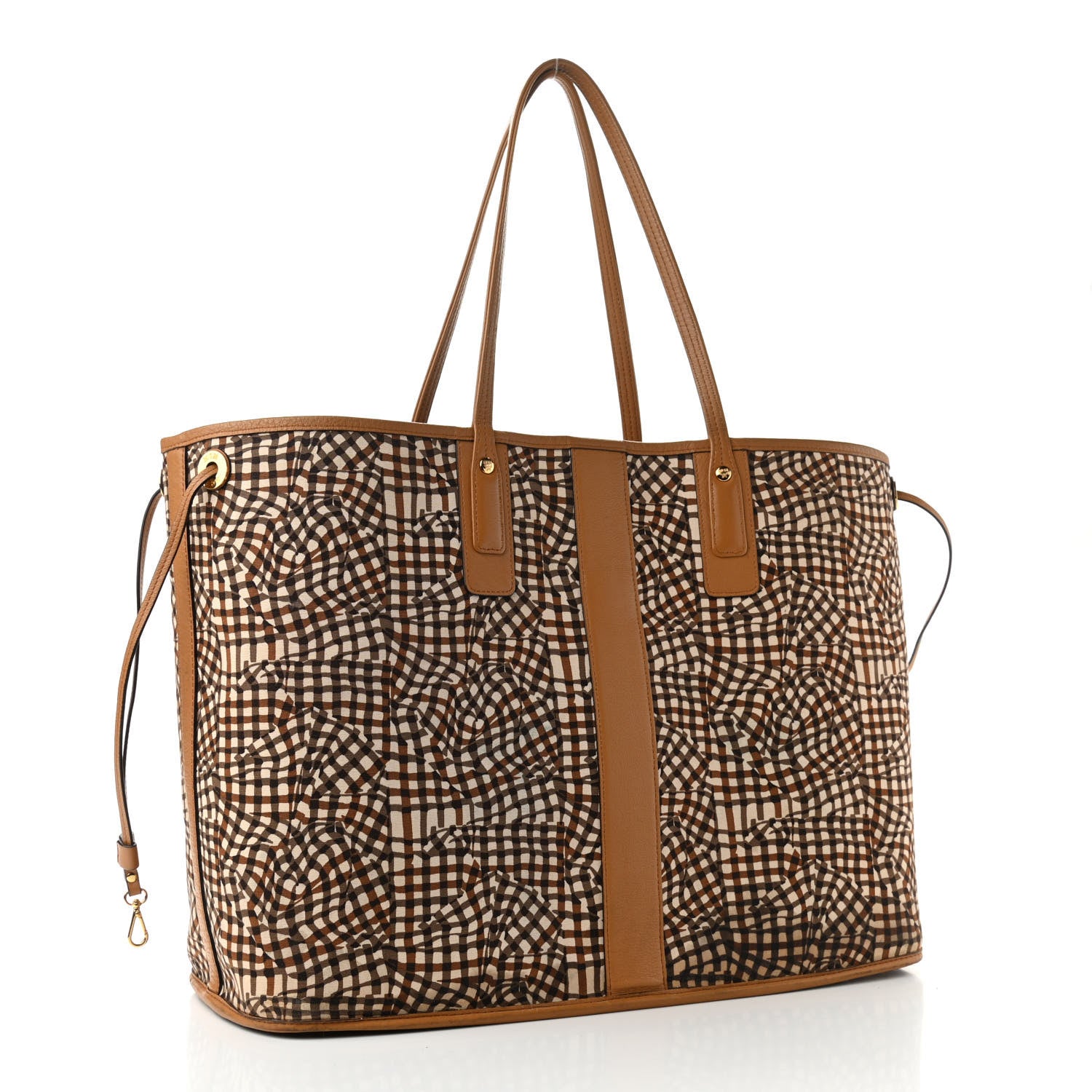 MCM Visetos Large Liz Reversible Shopper Tote Cognac 5 of 20