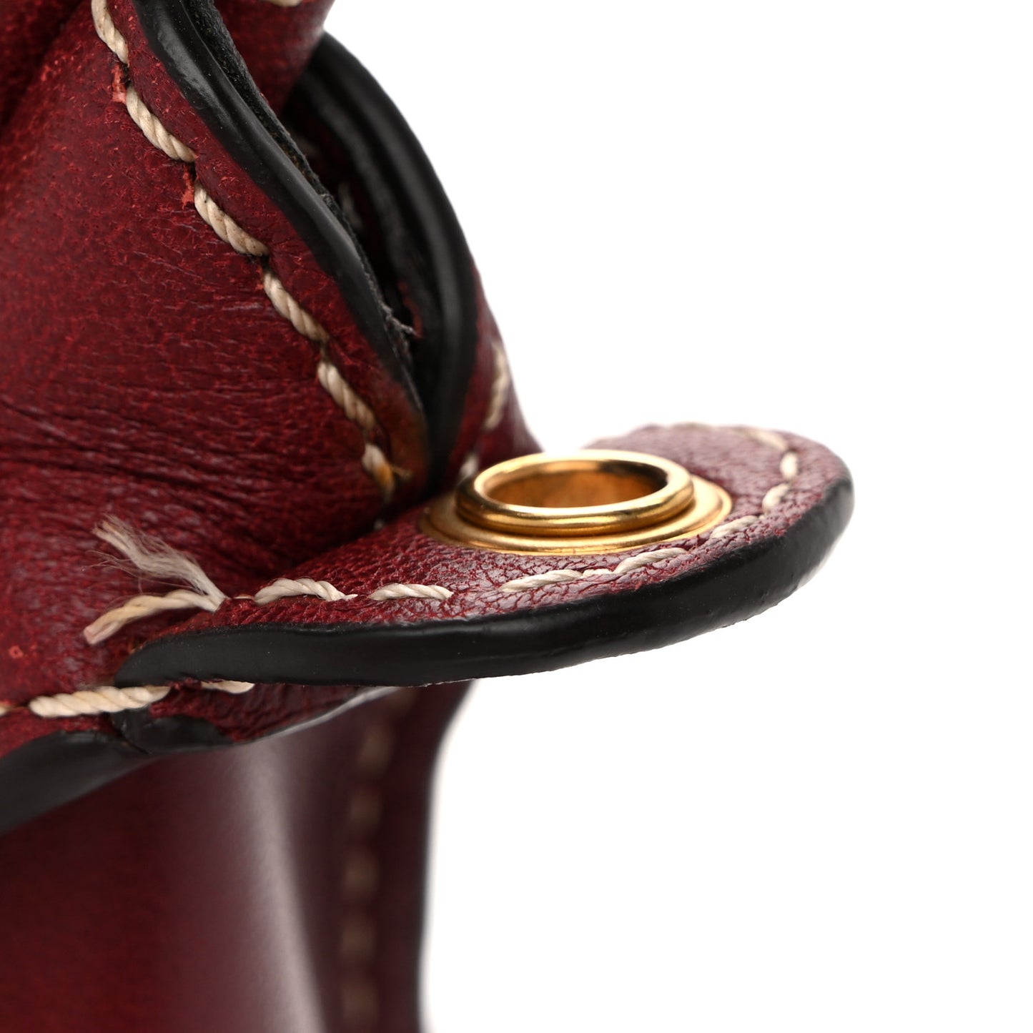 Calfskin Medium Marcie Satchel Stormy Red