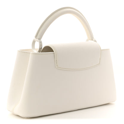 Louis Vuitton Taurillon Capucines East West MM Optic White 3 of 9