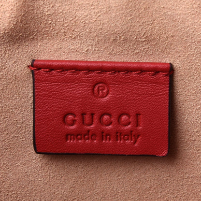 Gucci Calfskin Striped Oversized Bee Zip Pouch White Blue Hibiscus Red 6 of 11