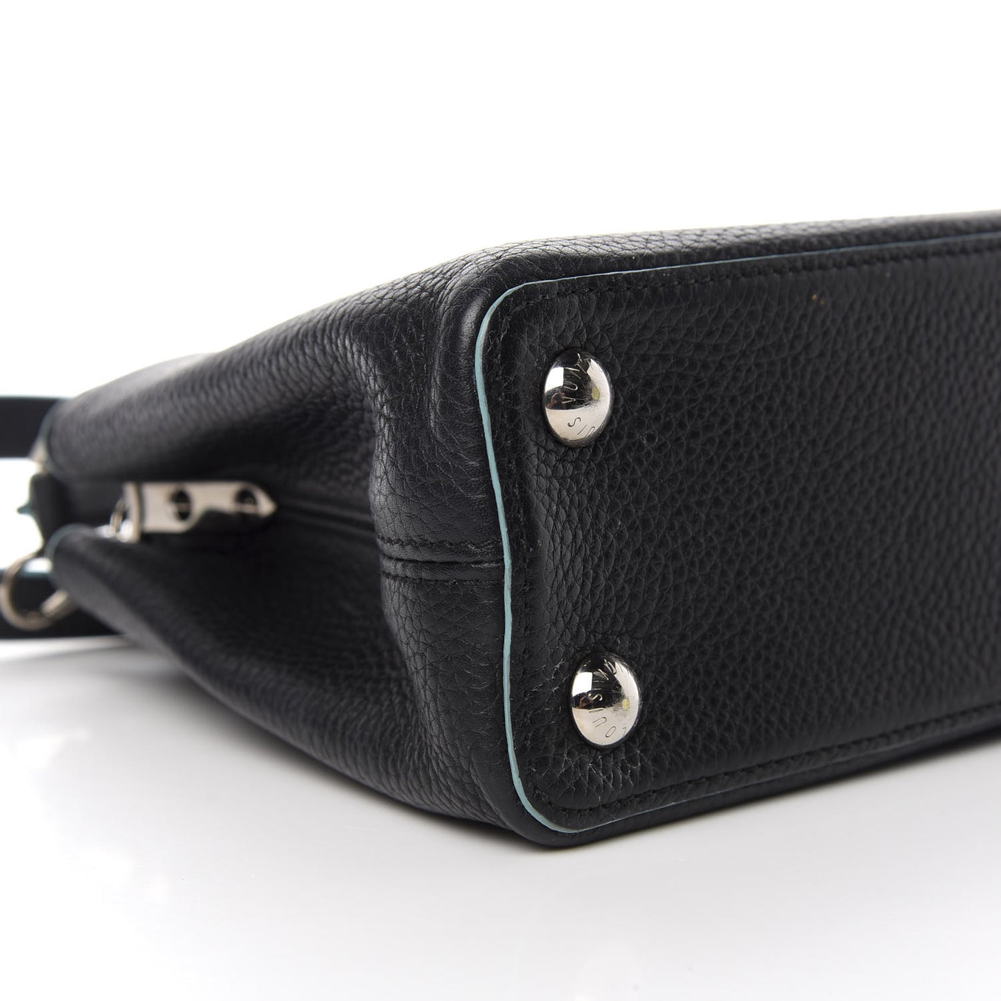 Taurillon Capucines BB Black Turquoise