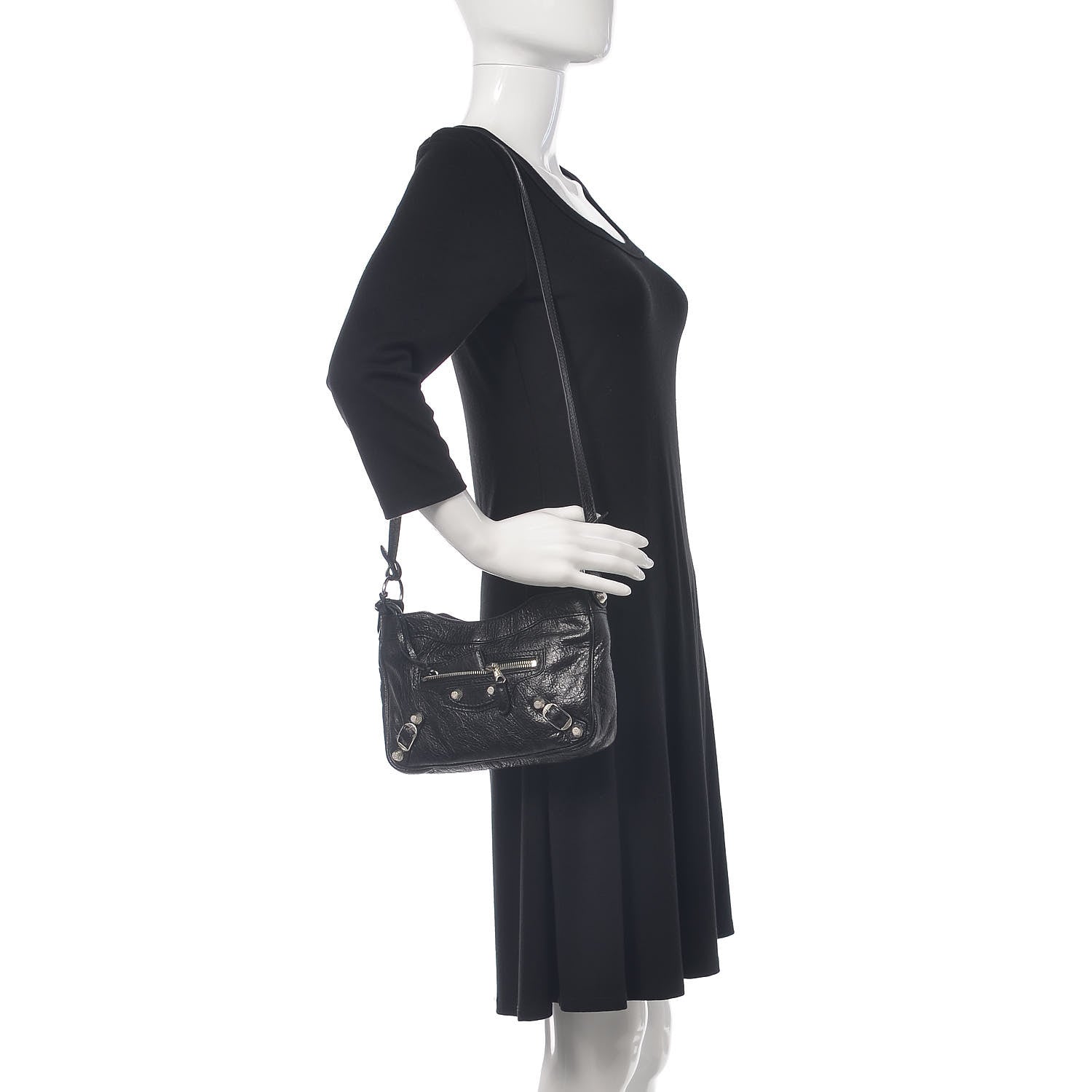 Balenciaga Agneau Giant 12 Silver Hardware Hip Black 5 of 45