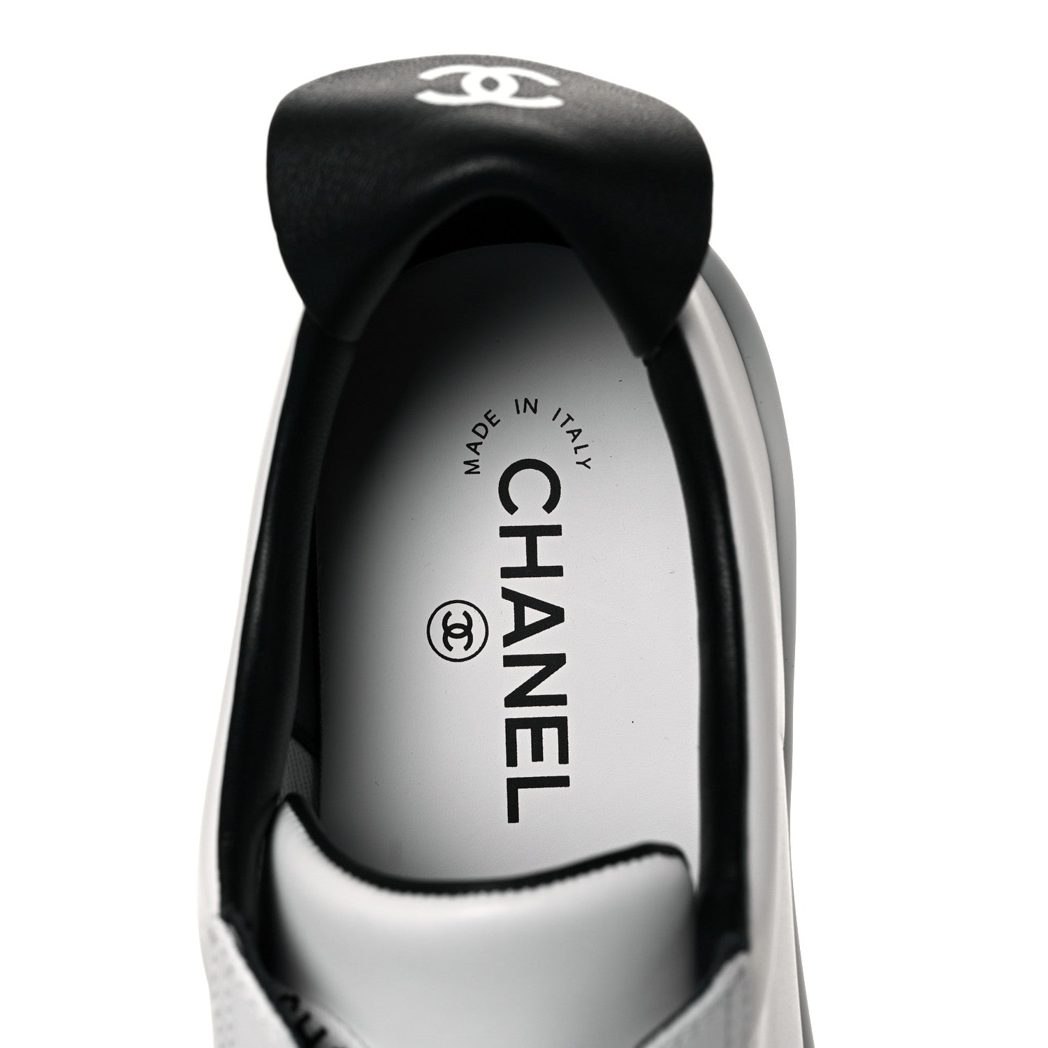 Chanel Calfskin CC Womens Sneakers 39.5 White 8 of 11