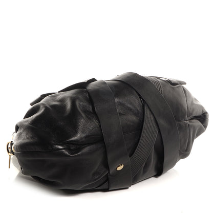 Versace Leather Venita Bow Satchel Black 4 of 7