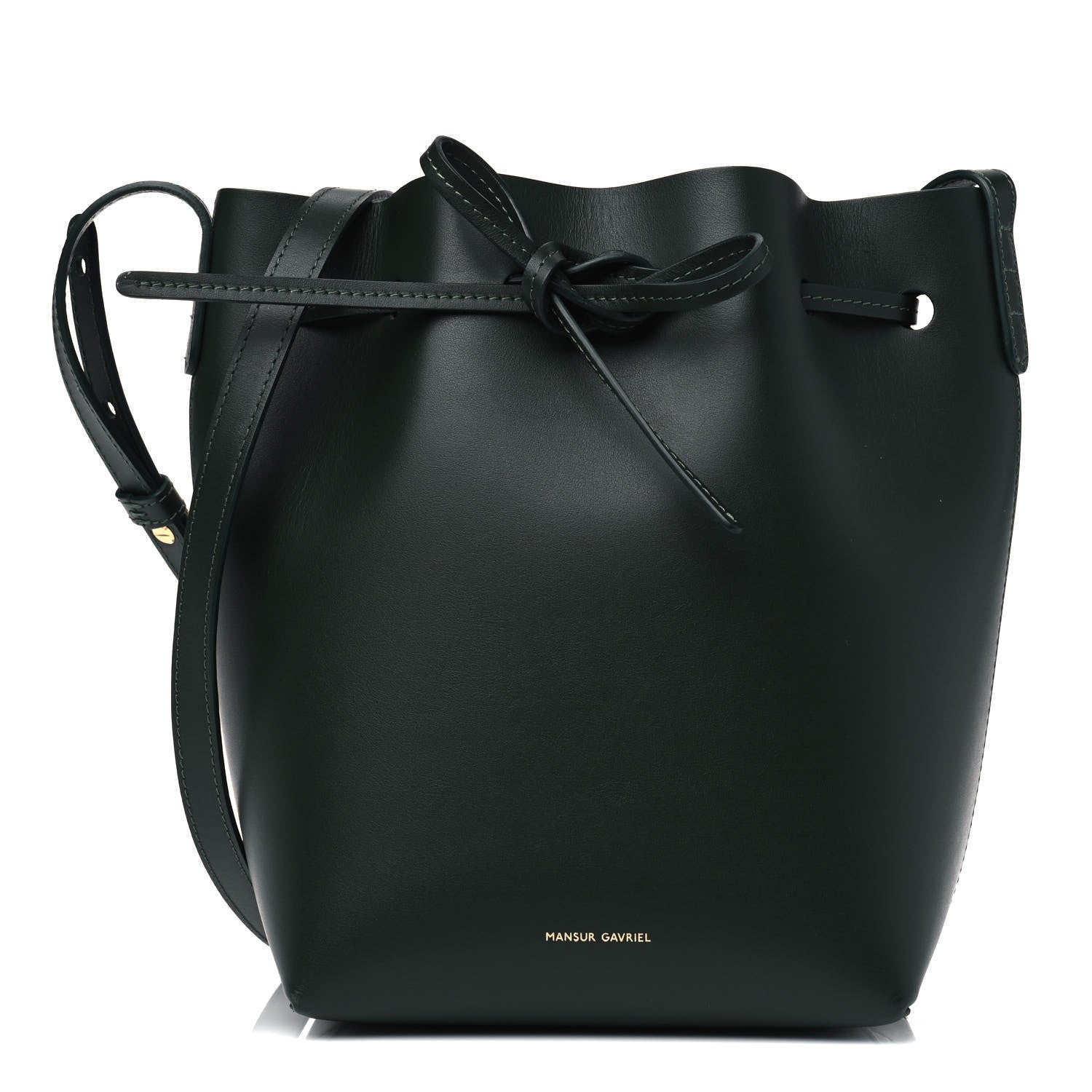 Mansur Gavriel Calfskin Mini Bucket Bag Moss 1 of 7