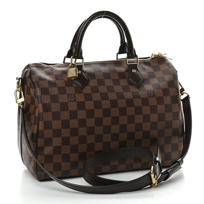 Louis Vuitton Damier Ebene Speedy Bandouliere 30 3 of 9