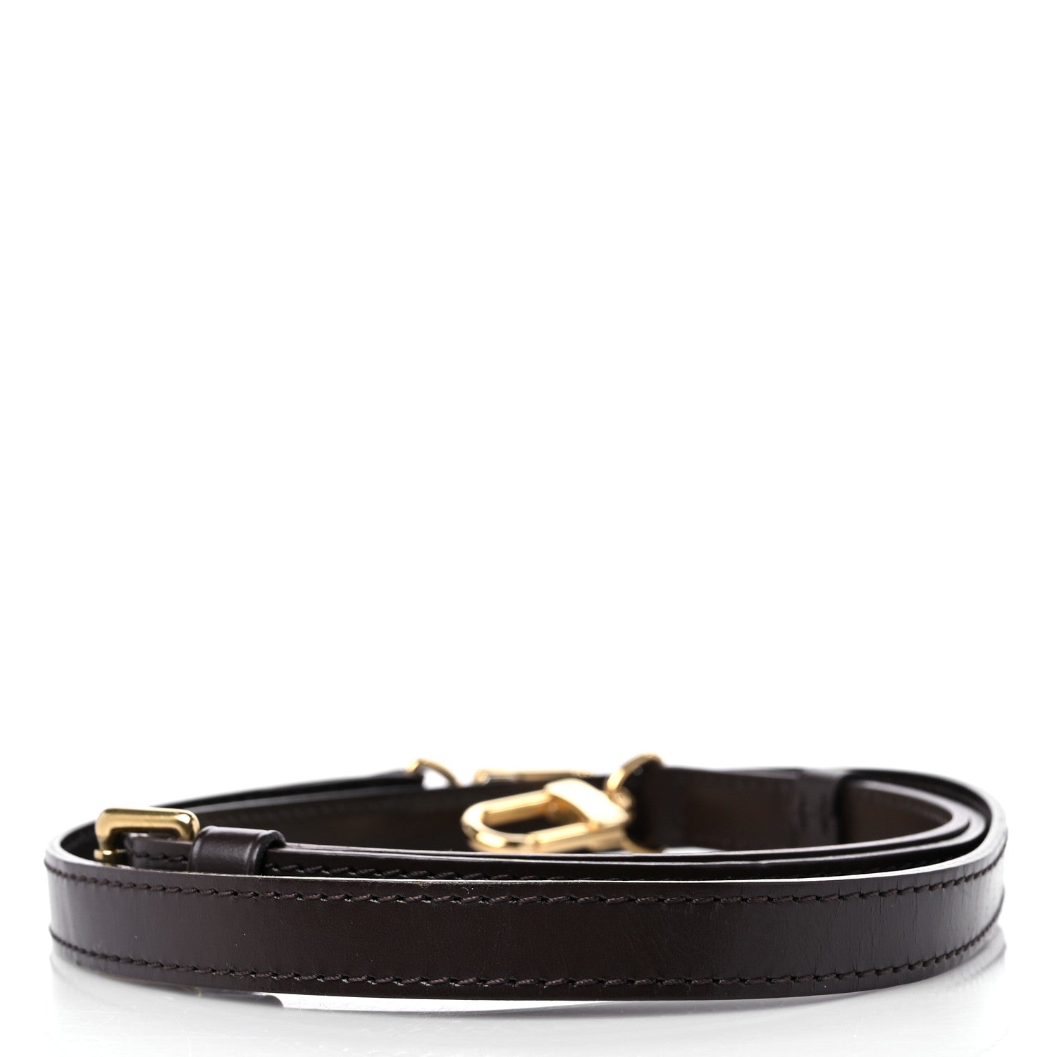 Louis Vuitton Calfskin 16mm Adjustable Shoulder Strap Brown 2 of 6