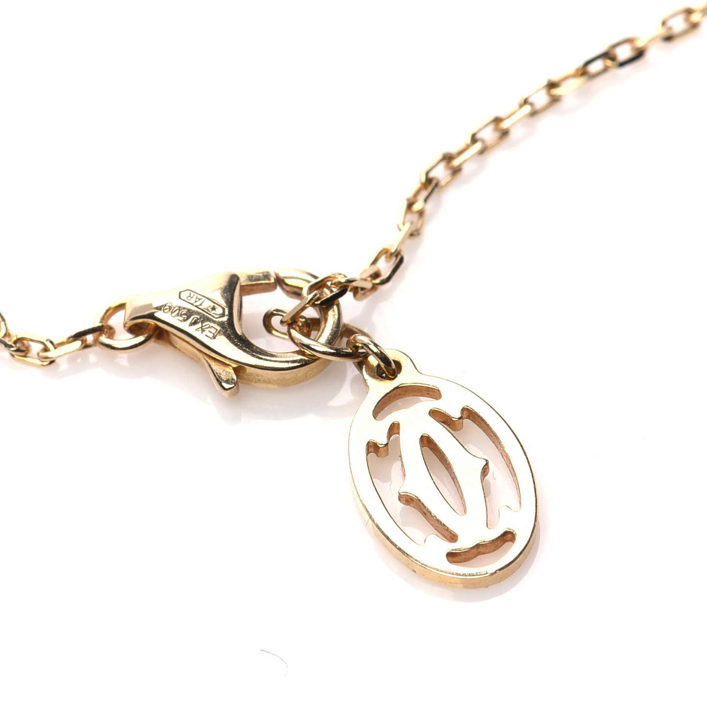 18K Yellow Gold Diamond SM D'Amour Pendant Necklace