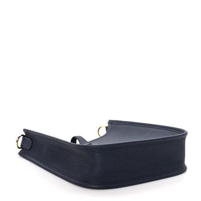 Hermes Taurillon Clemence Amazone Evelyne TPM Bleu Nuit Bleu Indigo 4 of 11