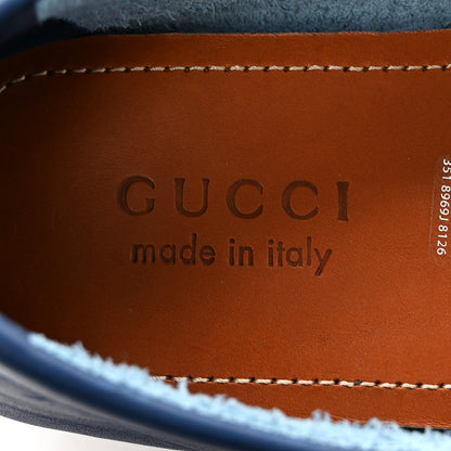 Gucci Soft Clove Calfskin Mens Interlocking G Driver Loafers 10.5 Royale 8 of 17