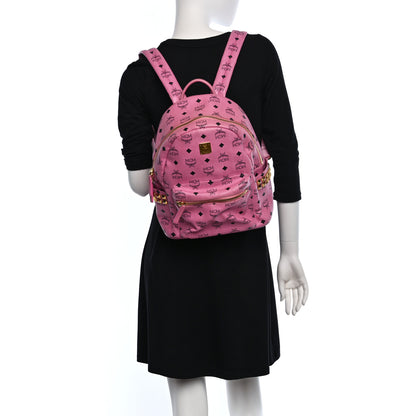 MCM Visetos Small Side Stud Stark Backpack Pink 2 of 10