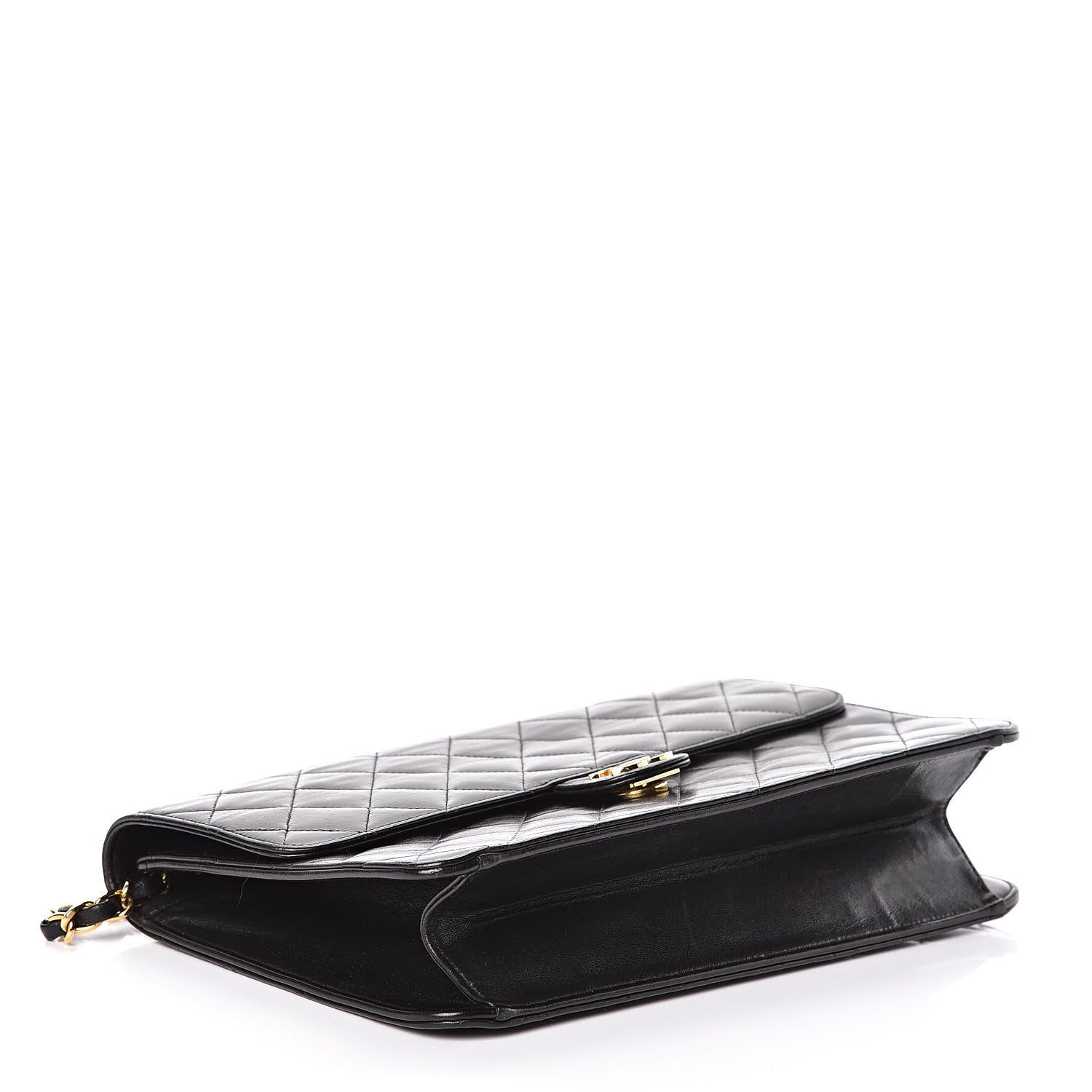 Chanel Lambskin Quilted Medium Single Flap Black 4 of 13