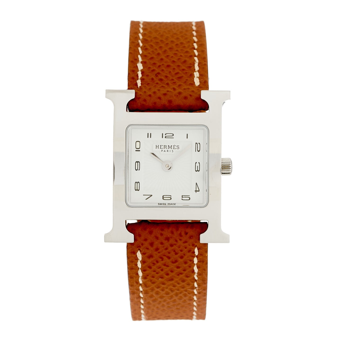 Stainless Steel Epsom 21mm Heure H Hour Quartz Watch Gold
