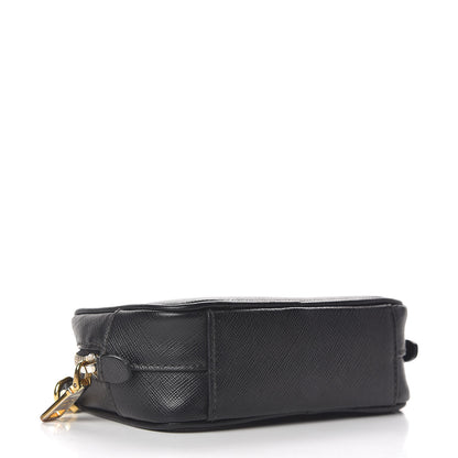 Prada Saffiano Mini Camera Crossbody Bag Black 4 of 11