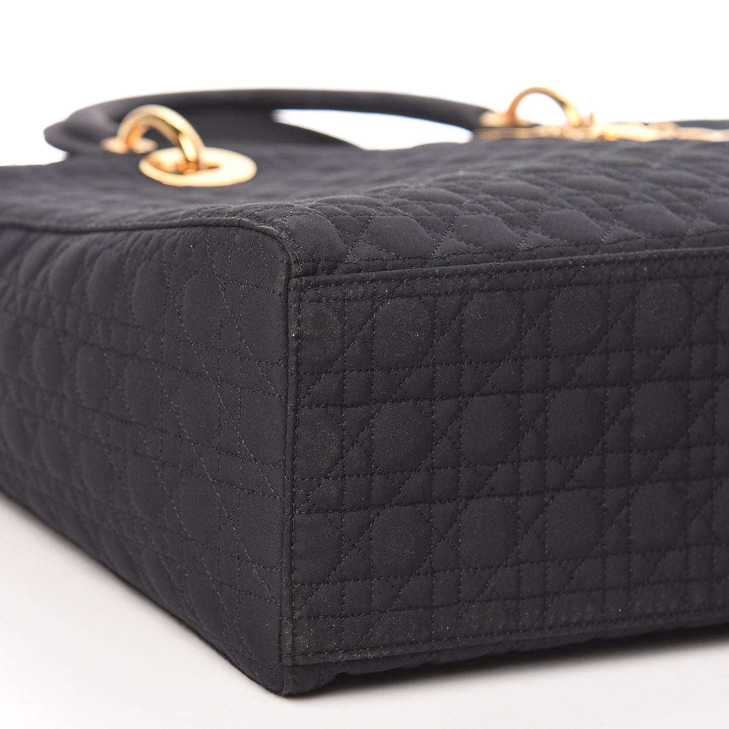Nylon Cannage Large Lady Dior Black