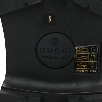 Gucci Cordovan Lux Mens Harald Horsebit Ankle Boots 9 Black 6 of 10