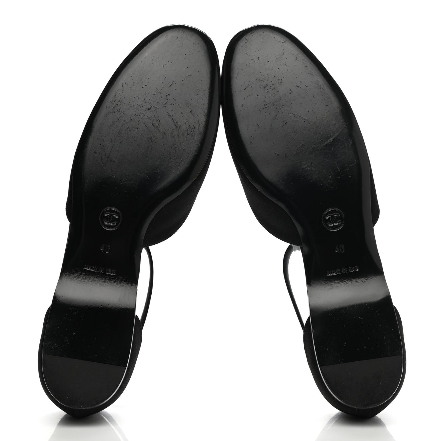Satin Crystal Star Flats 40 Black