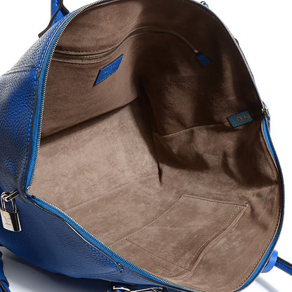 Louis Vuitton Cuir Taurillon Soft Lockit MM Blue 5 of 7